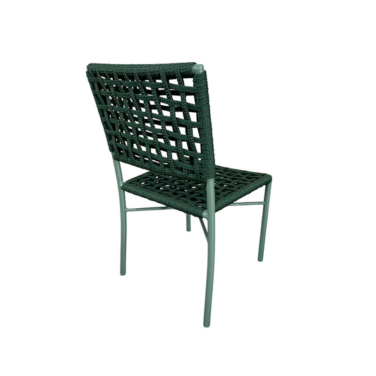 Silla Estrella Aluminio Color Azul Cuerda Náutica Color Mezclado Azul