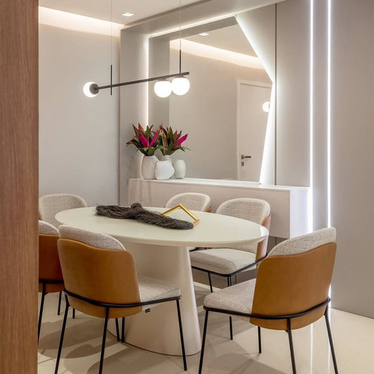 Cadeira Stella Aço Dark Tecido A