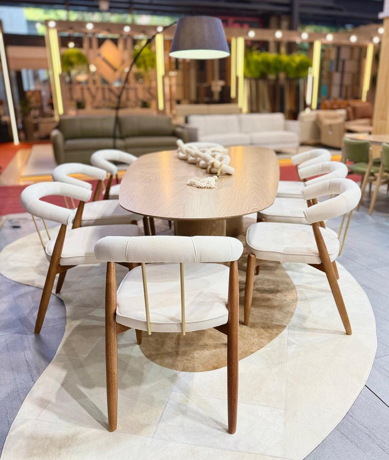 Taburete Olívia Madera 20 Asiento Respaldo Paja Hexagonal Tapizado Tela AQ8014