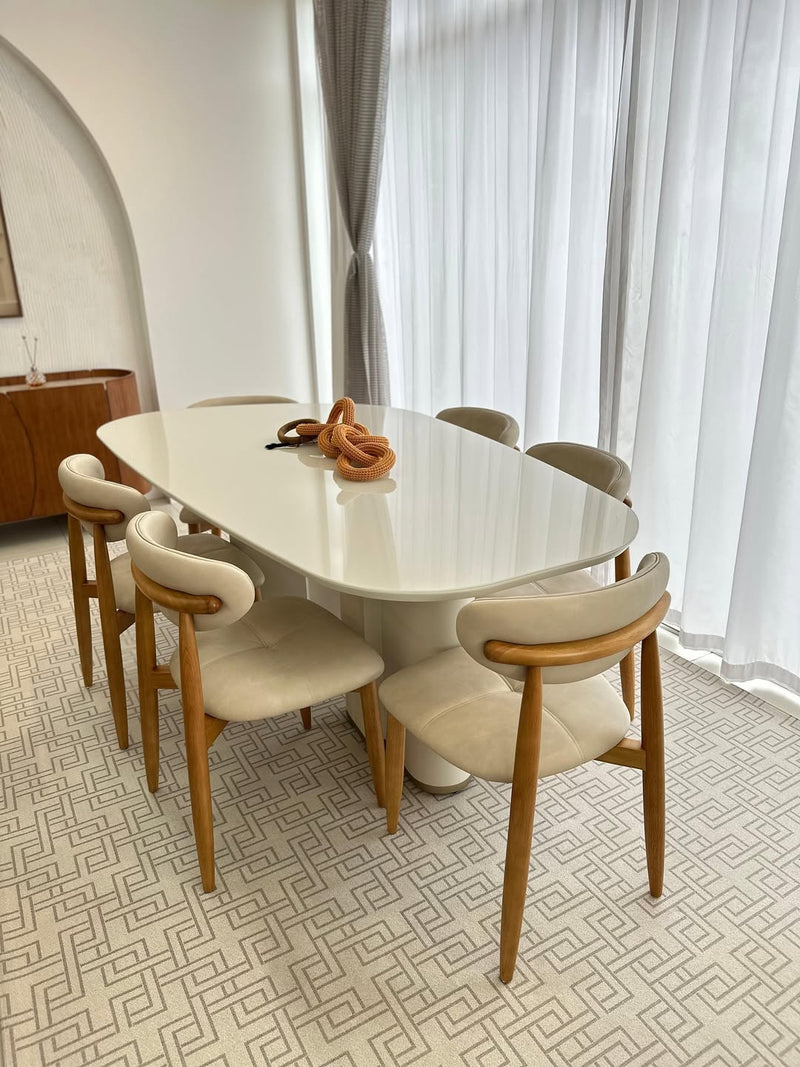 Cadeira Ana Madeira 60 Assento Estofado Tecido AQ2004