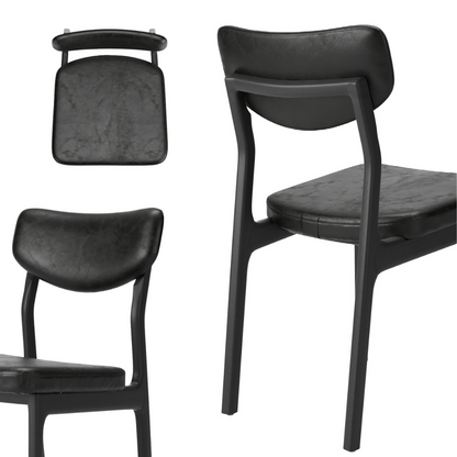 Silla Meg Madera Canela Respaldo y Asiento Tapizado Tela 138