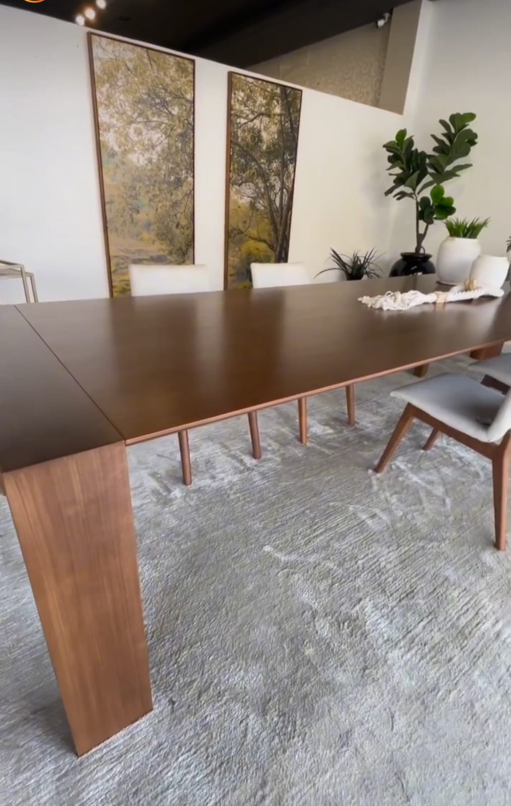 Mesa de Jantar Catania Madeira Cor Jequitibá BN 280x120cm