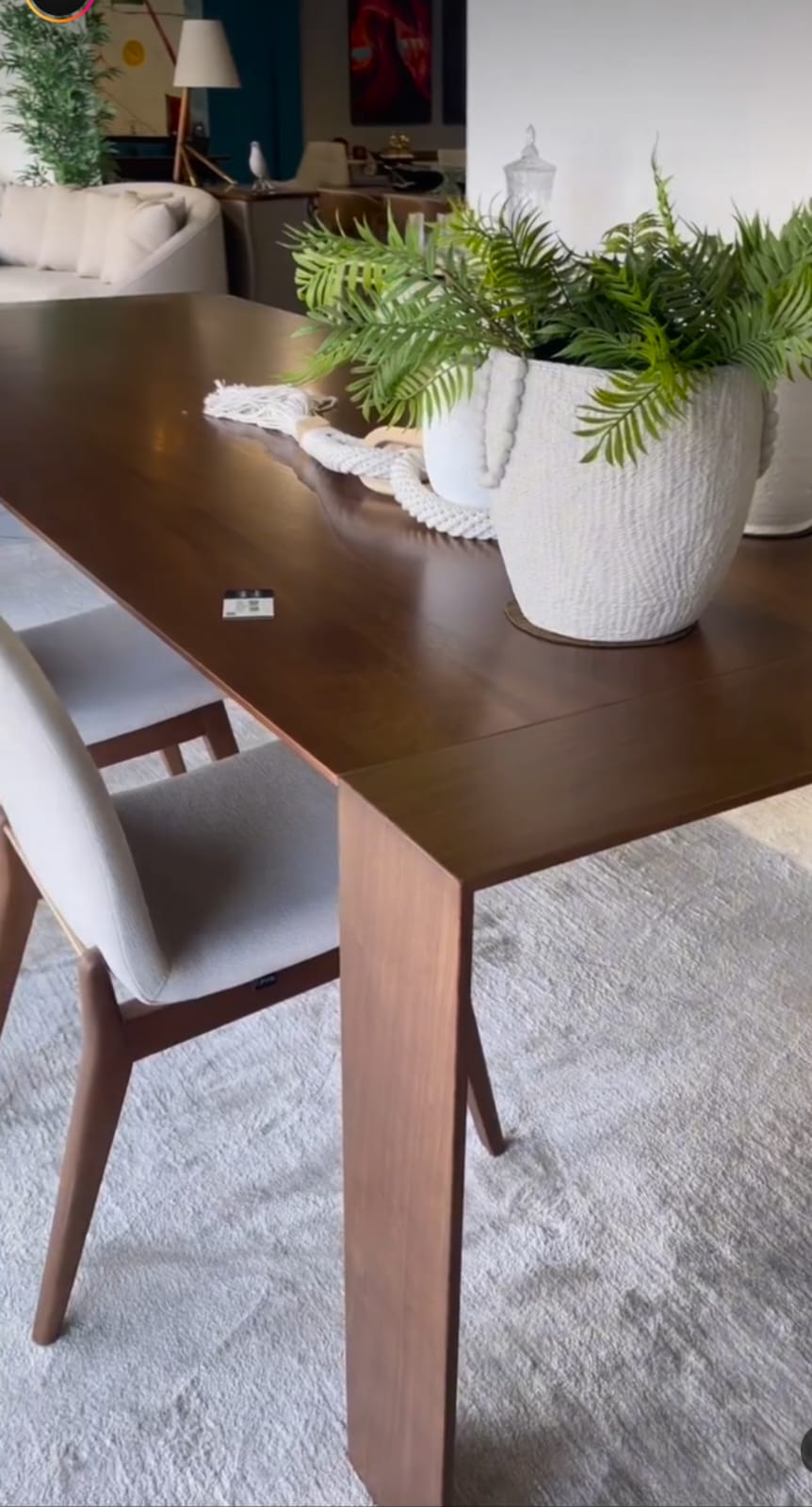 Mesa de Jantar Catania Madeira Cor Jequitibá BN 280x120cm