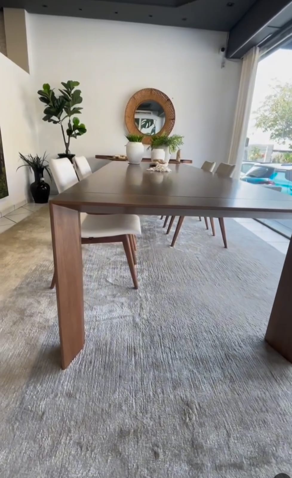 Mesa de Jantar Catania Madeira Cor Jequitibá BN 280x120cm