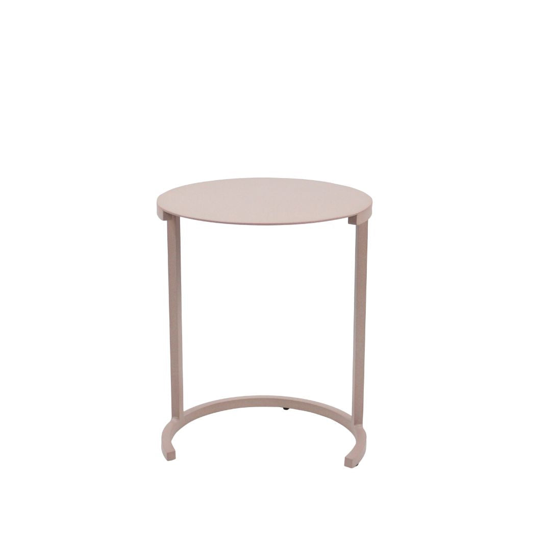 Mesa Auxiliar Catteli 40cm Aluminio Color Champán
