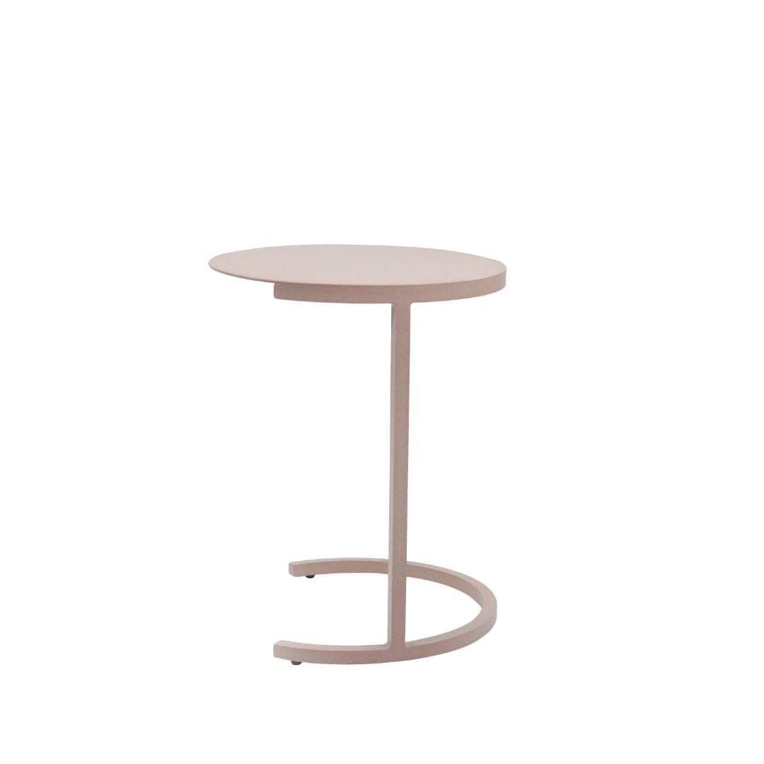 Mesa Auxiliar Catteli 40cm Aluminio Color Champán