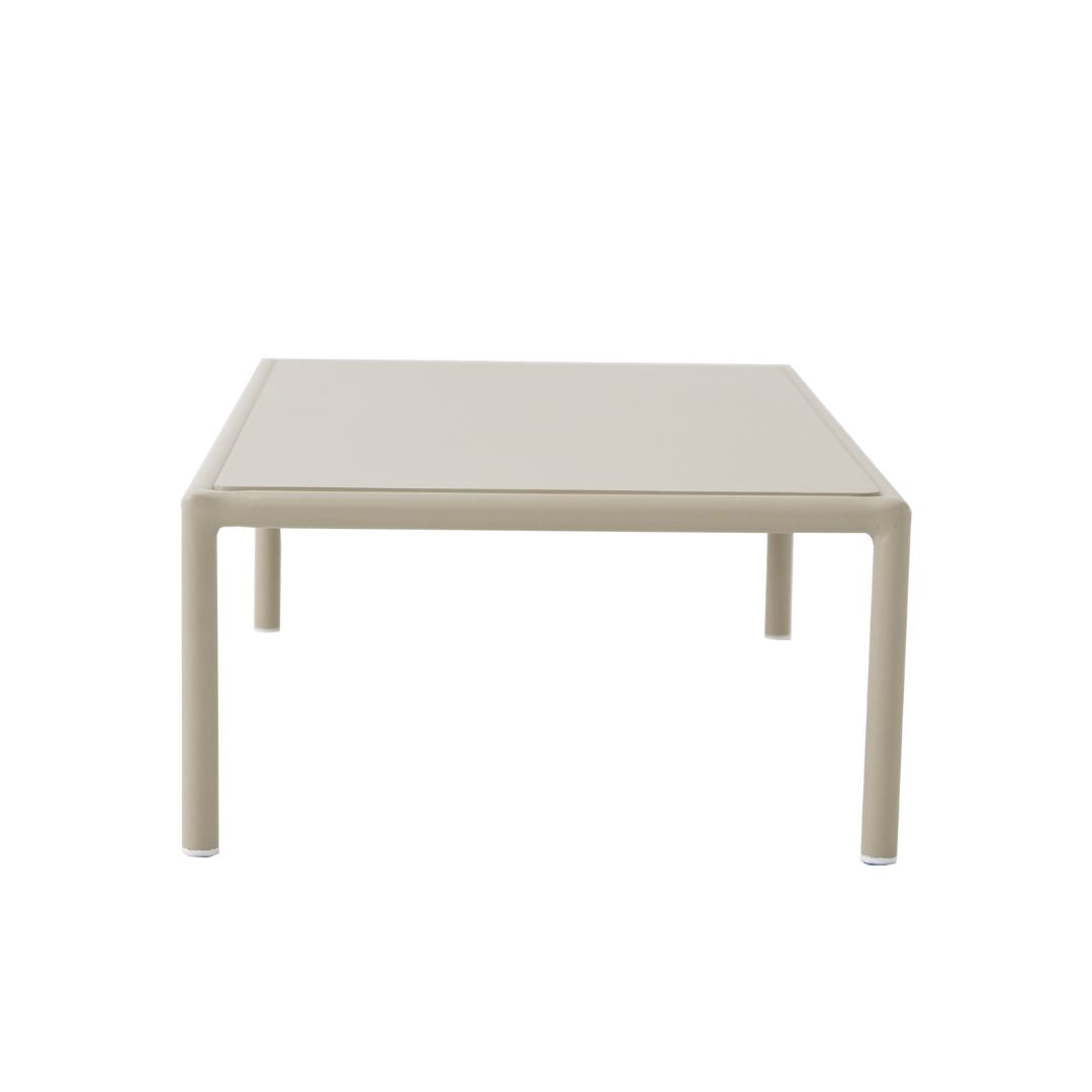 Dallas Side Table 85x50cm Aluminum Beige Color