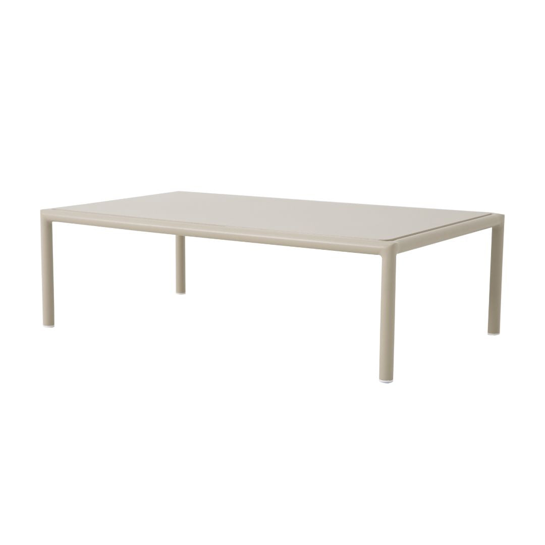 Dallas Side Table 85x50cm Aluminum Beige Color