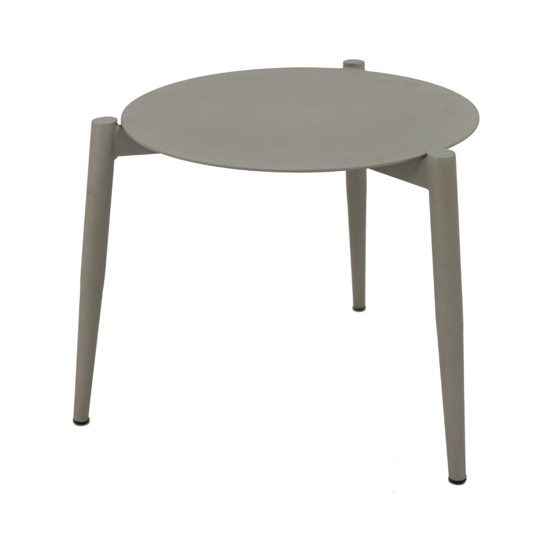 Mesa Auxiliar Veredas 40cm Aluminio Color Beige