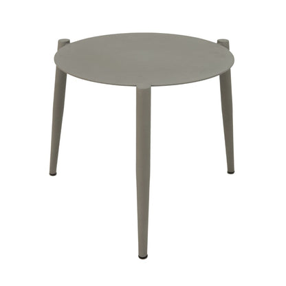 Mesa Auxiliar Veredas 40cm Aluminio Color Beige