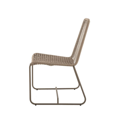Silla Beirut Color Aluminio Fendi Cuerda Náutica Color Arena