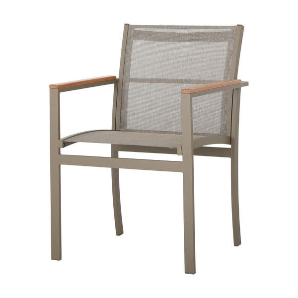 Ambiente 2 com Amélia Armchair Freijó Wood Aluminum Lead Color Nautical Rope Navy Blue Color Upholstered Seat Navy Blue Fabric