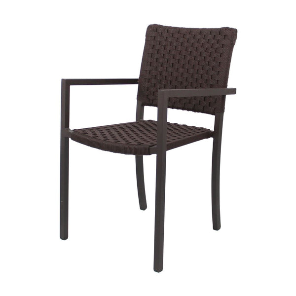 Ambiente 1 com Sillón Angra Aluminio Color Negro Cuerda Náutica Color Negro
