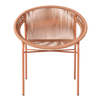 Martin Armchair, Aluminum, Copper Varnish, Nautical Rope, Bronze Color
