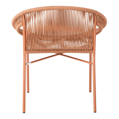 Martin Armchair, Aluminum, Copper Varnish, Nautical Rope, Bronze Color