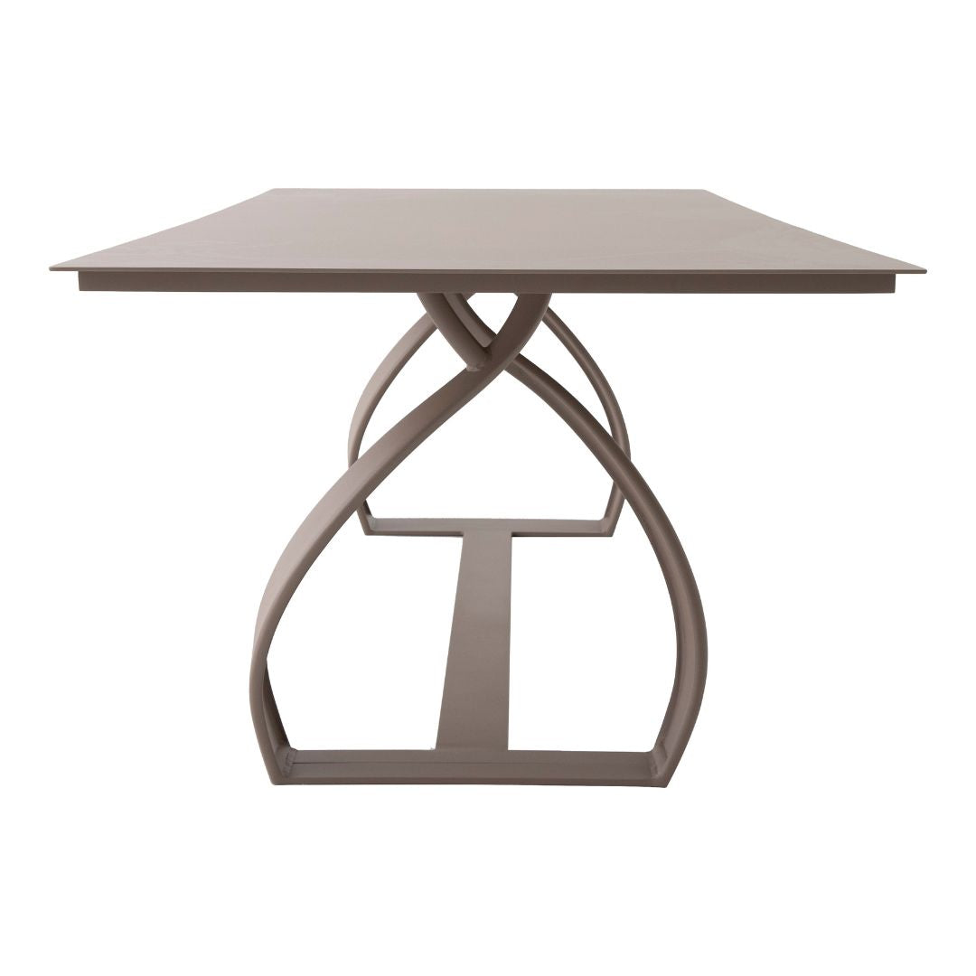 Ravena Dining Table 240x100cm Aluminum Gray Color