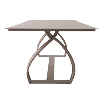 Ravena Dining Table 240x100cm Aluminum Gray Color