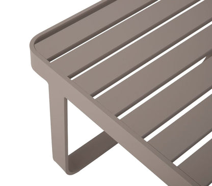 Mesa de Centro Catteli 120x60cm Aluminio Color Champán