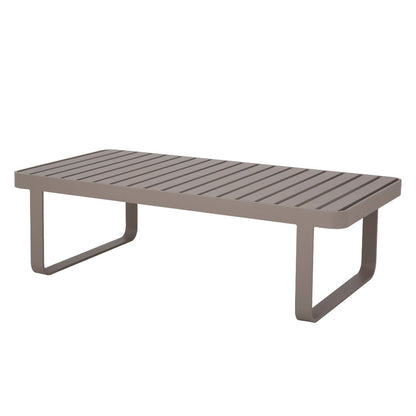 Mesa de Centro Catteli 120x60cm Aluminio Color Champán