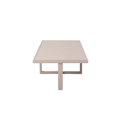 Lua Coffee Table 150x61cm Aluminum Champagne Color