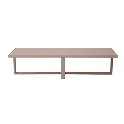 Lua Coffee Table 150x61cm Aluminum Champagne Color