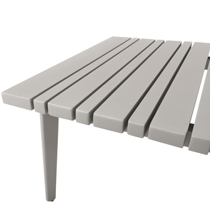 Orione Coffee Table 120x70cm with Champagne Holder in Gray Aluminum