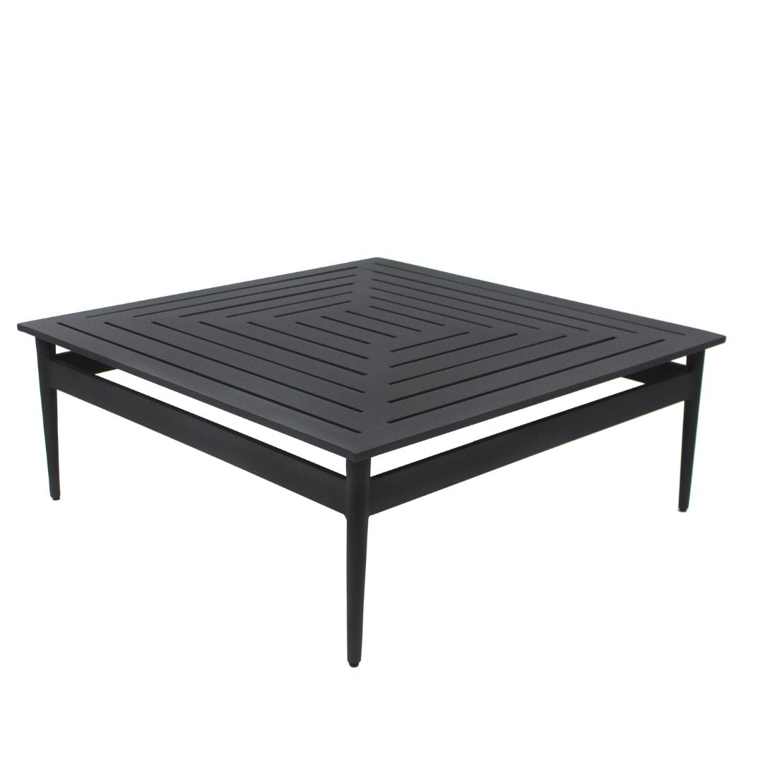 Labyrinth Coffee Table 95x95cm Aluminum Lead Color