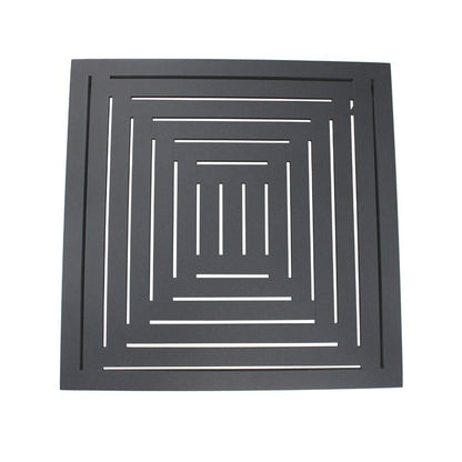 Labyrinth Coffee Table 95x95cm Aluminum Lead Color