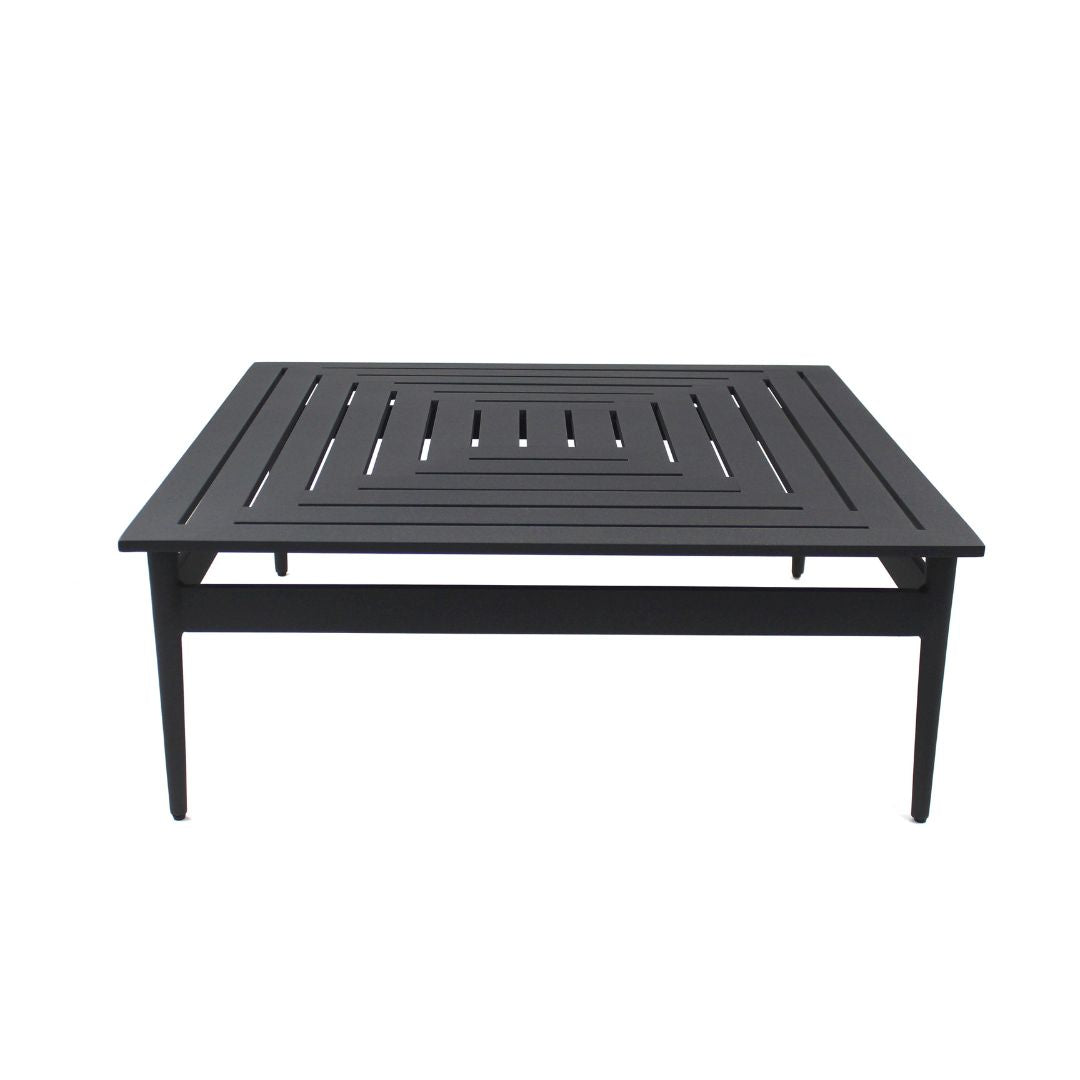 Labyrinth Coffee Table 95x95cm Aluminum Lead Color