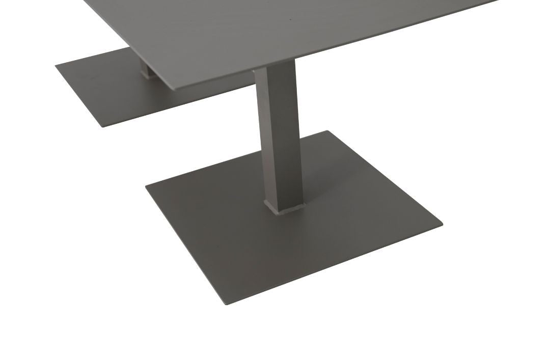 La Grand Coffee Table 100x50cm Aluminum Lead Color