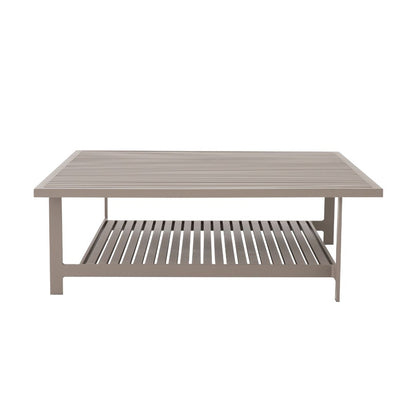 Angra Coffee Table 89x82cm Aluminum Champagne Color