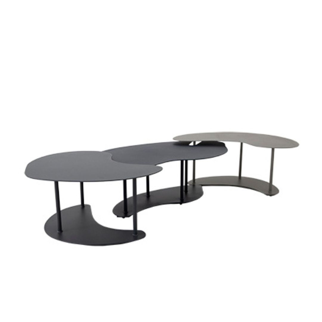 Lazio Aluminum Coffee Table Set 3 Pieces