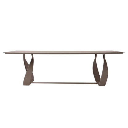 Ravena Dining Table 240x100cm Aluminum Gray Color