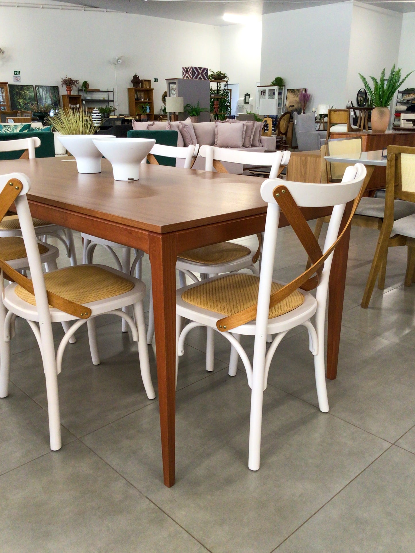 New Mesa de Comedor Siena 180x90cm Madera - 6 Plazas