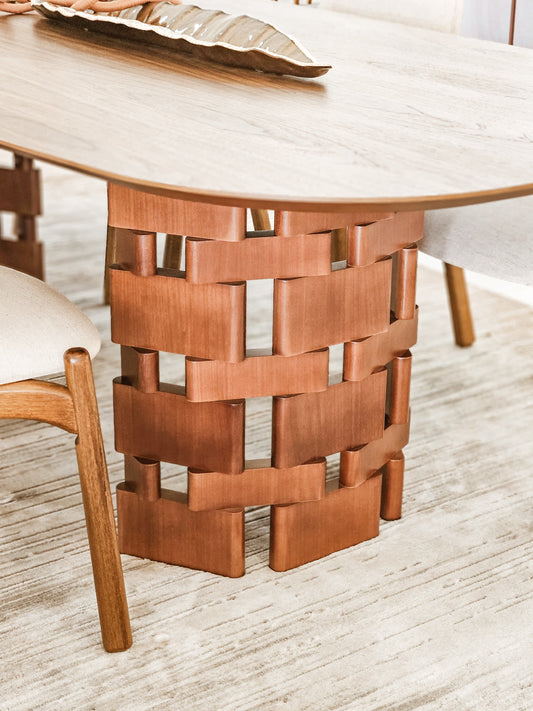 Mesa de Jantar Renna Madeira Jequitibá 240x120cm