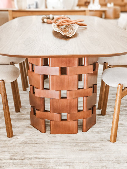 Mesa de Jantar Renna Madeira Jequitibá 240x120cm