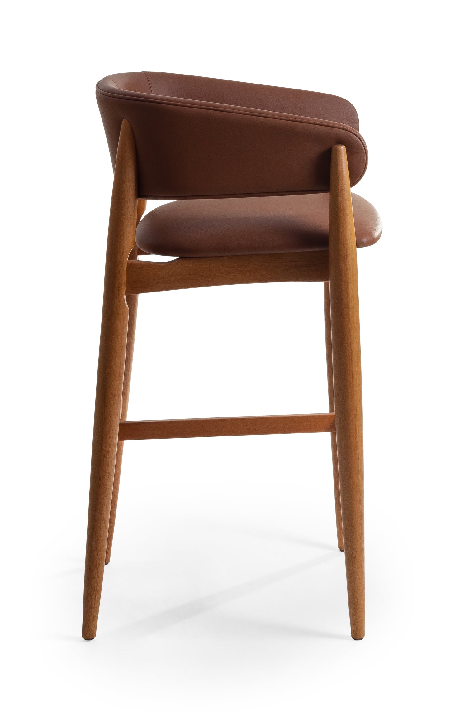 Banqueta Isabely Madeira 20 Assento Tecido AB1016