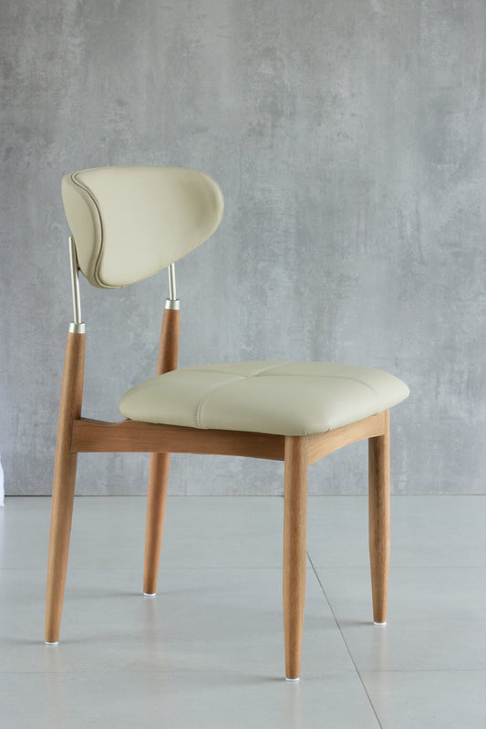 Cadeira Adara Madeira Damasco Metal Champagne Assento Estofado Tecido AQ8014