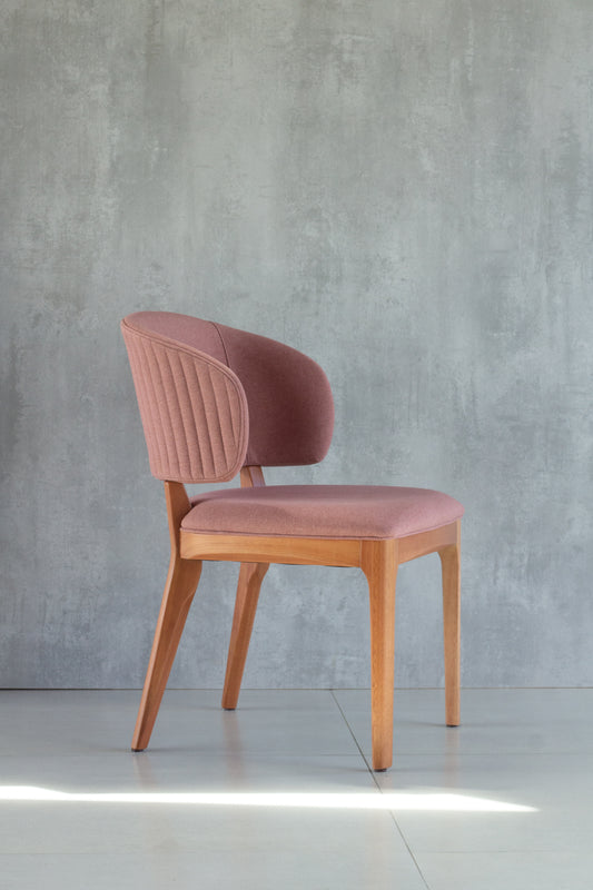 Silla para pintar en madera Ester 30 Asiento tapizado en tela BR6004