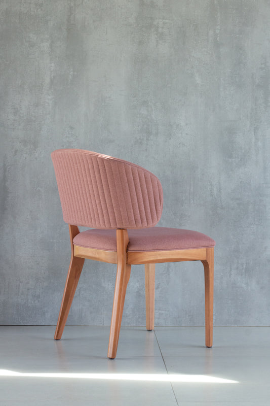 Silla para pintar en madera Ester 30 Asiento tapizado en tela BR6004