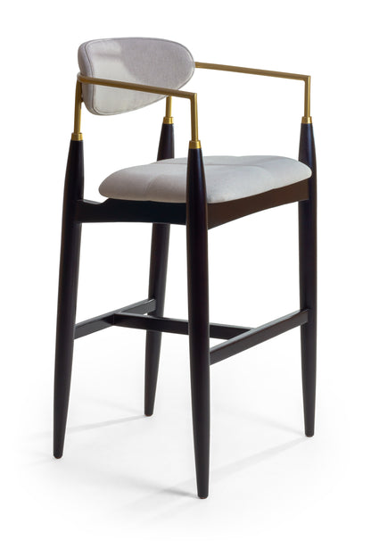 Taburete Moana Madera 60 Asiento Tapizado BR5000