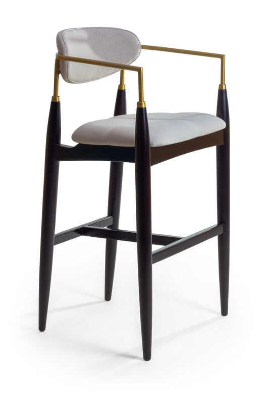 Taburete Moana Madera 60 Asiento Tapizado BR5000