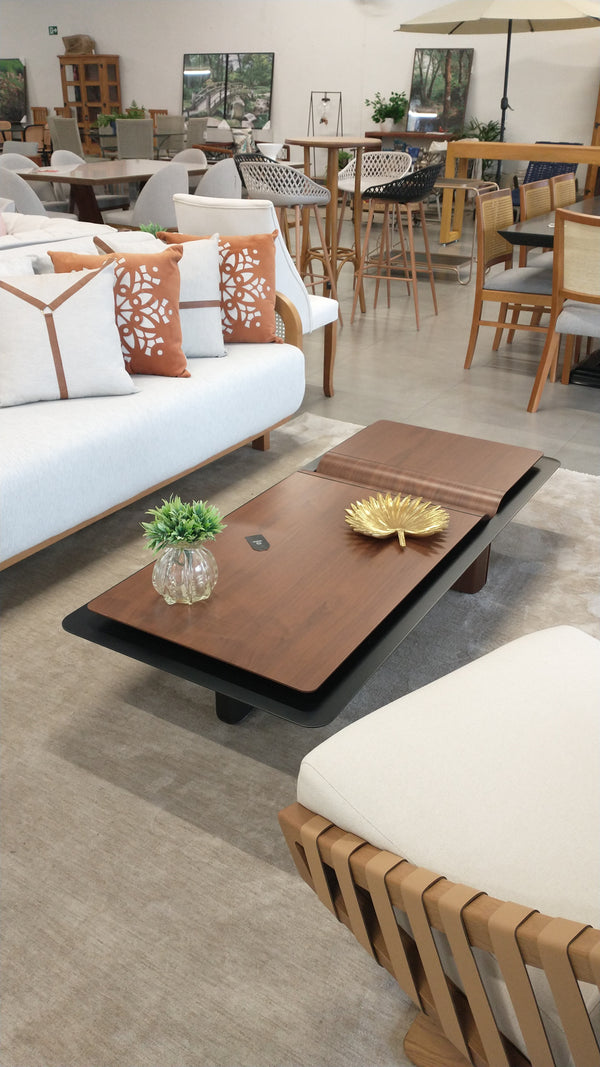 Ambiente 1 com Mesa Centro Donna 1,60x0,70x0,30 Hierro