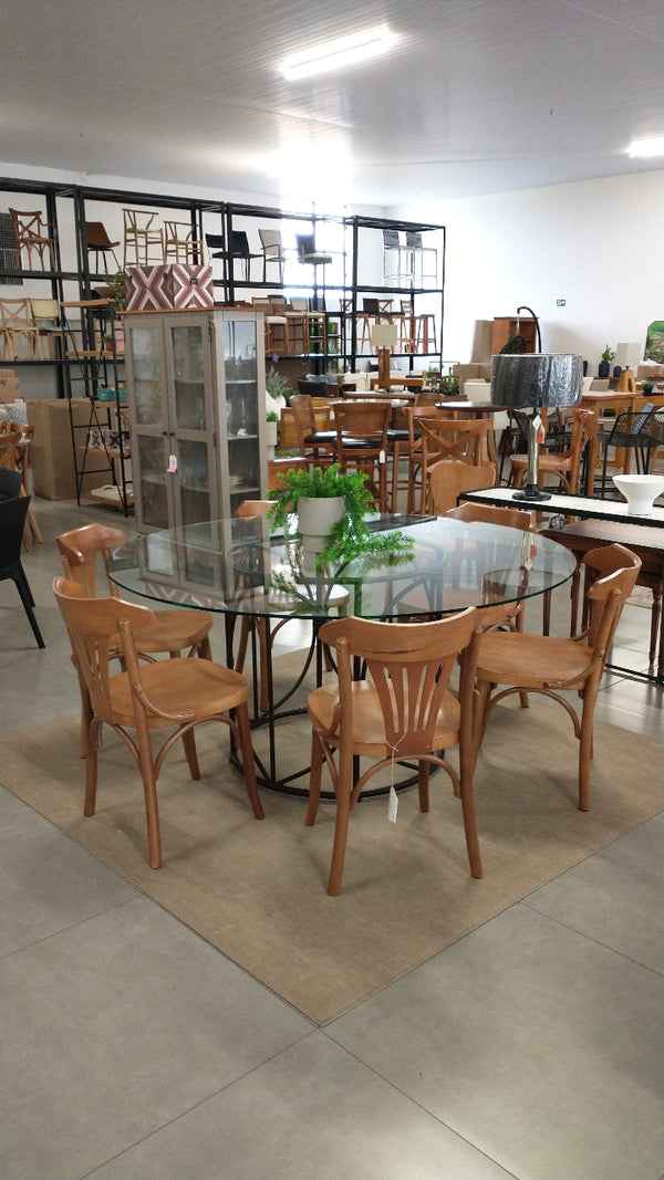 Ambiente 4 com Silla Visconde Color Madera Pinhão