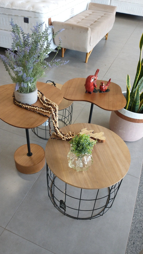 Ambiente 1 com Colar Decorativo Tronco com Sementes Naturais