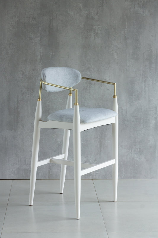 Taburete Moana Madera 60 Asiento Tapizado BR5000