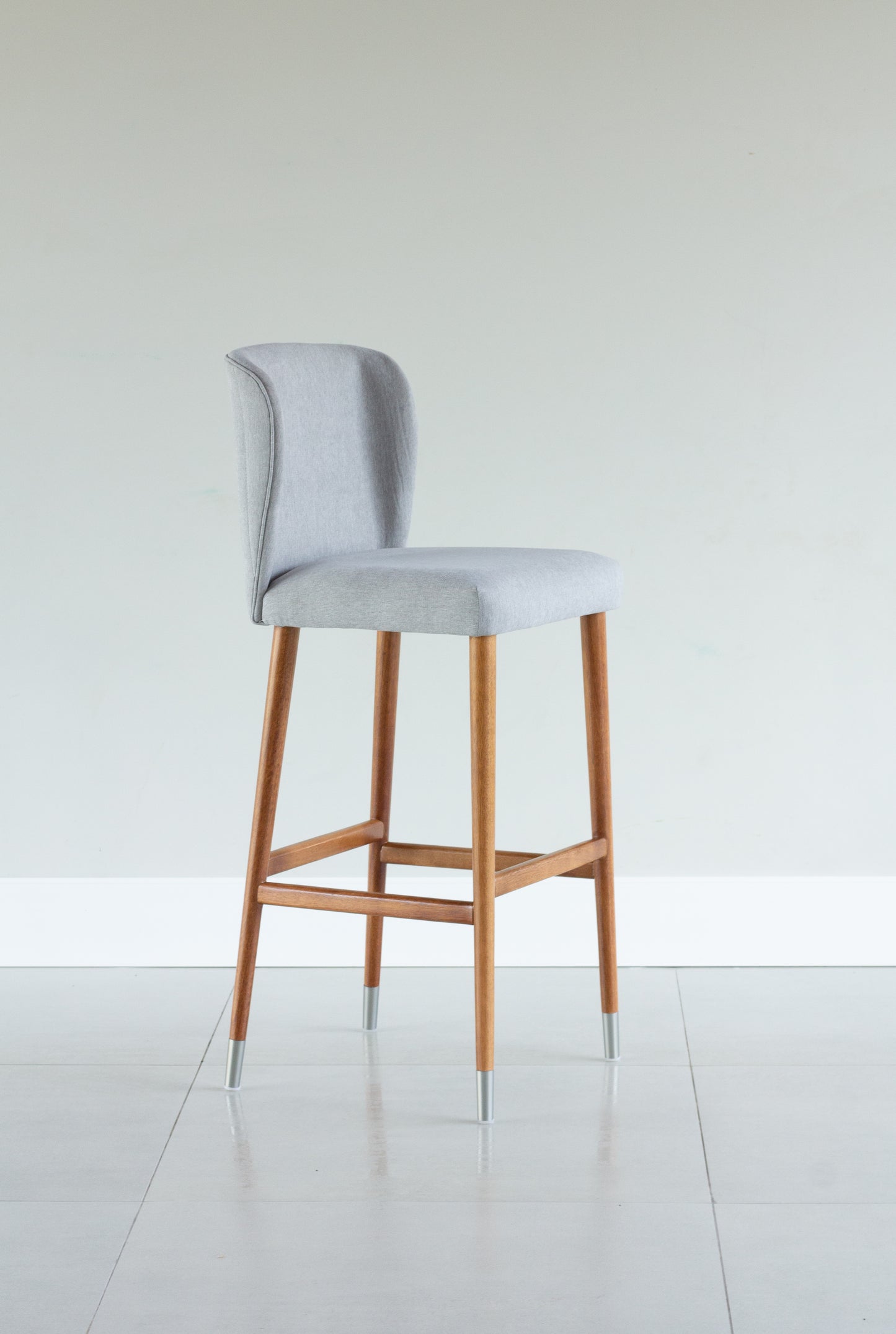 Banqueta Moana Madeira 30 Assento Estofado BR6001