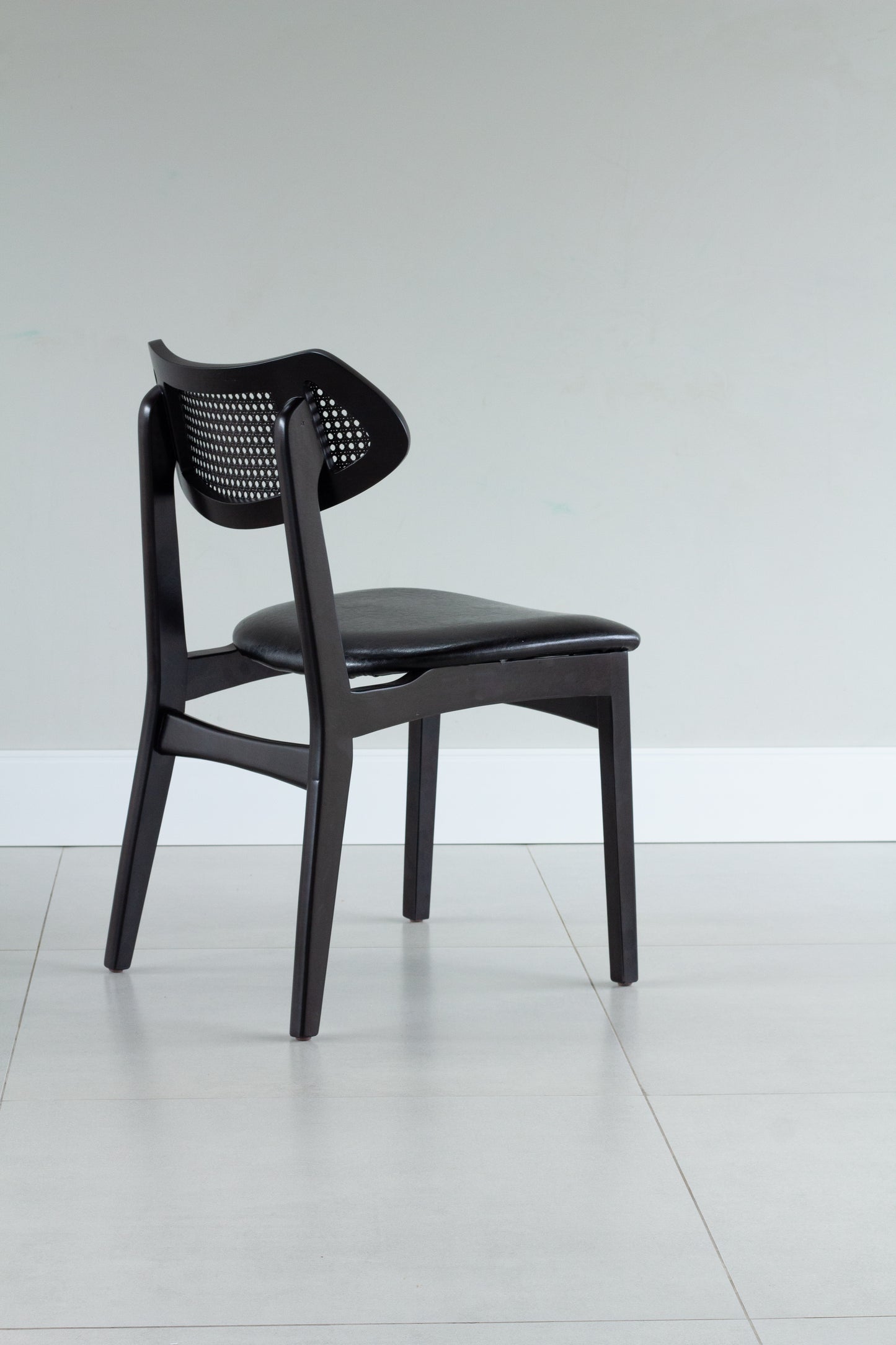 Silla Diana Madera Marrón con Respaldo y Asiento Tapizado en Tela BR6020
