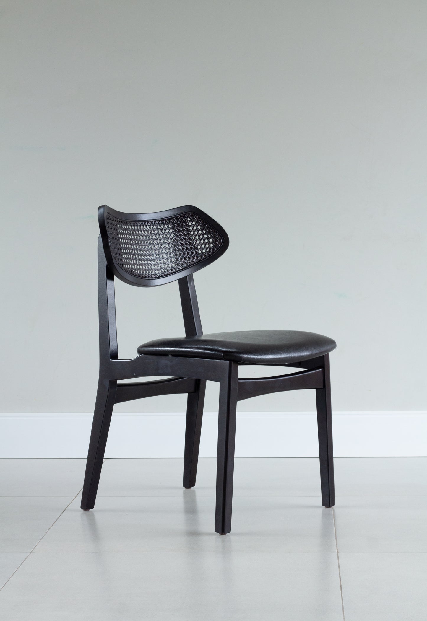 Silla Diana Madera Marrón con Respaldo y Asiento Tapizado en Tela BR6020