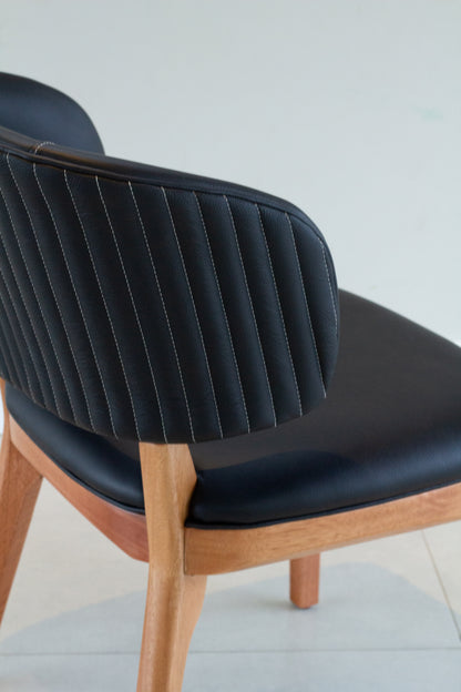 Silla para pintar en madera Ester 30 Asiento tapizado en tela BR6004